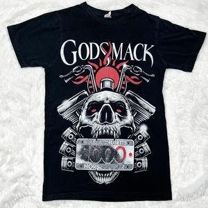 Bay Island Godsmack Short Sleeve Crewneck Graphic T-Shirt Black Unisex Sz S